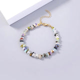 Summer Stone Gravel Bracelet Vintage Boho Women Jewelry YT661