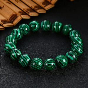 Pink Tiger Eye Buddha Bracelet Men Women Natural Stone Round Beads Elastic