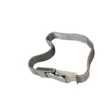 Silver Bracelets Weave Texture Chain Accessories Belt Buckle Party Jewelry
