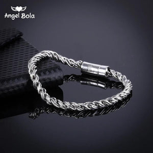 Ancient Silver Buddha Bracelet High Bangles Punk Jewelry
