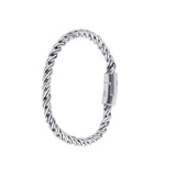 Ancient Silver Buddha Bracelet High Bangles Punk Jewelry