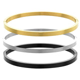 Boho Stainless Steel Cuff Bracelets Bangle Women Jewelry