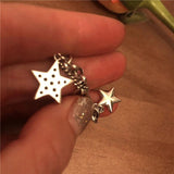 Silver Star Charm Bracelet Lock Chain Bracelet Women Party Jewelry