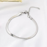 Hiphop Stainless Steel Bracelet Silver Braided Jewelry ZD1 SSP