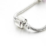 Summer Pink Charm Bracelet Ladies Peach Heart Pendant Crystal Pop Bracel