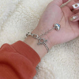 Heart Charms Bracelet for Women Punk Jewelry