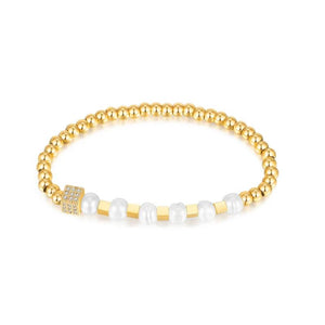 316L SS Bead Splicing Pearl Bracelet Ladies High Jewelry Accessories