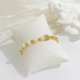 316L SS Bead Splicing Pearl Bracelet Ladies High Jewelry Accessories