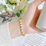 316L SS Bead Splicing Pearl Bracelet Ladies High Jewelry Accessories