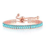 Adjustable Crystal Birthstone Tennis Bracelet for Women