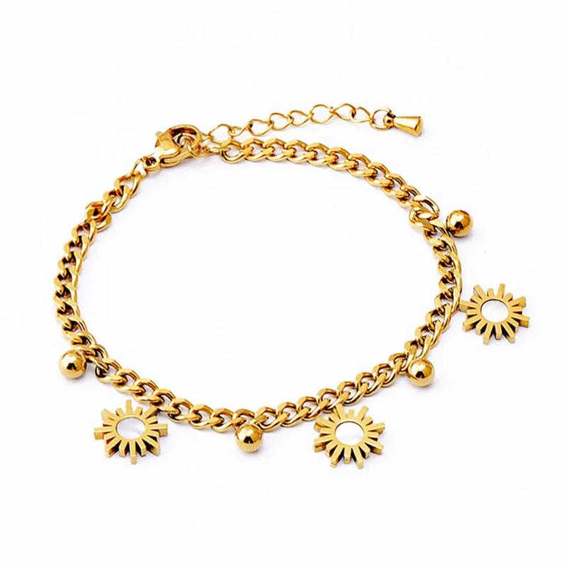 316L Stainless Steel Leaf Tree of Life Bracelet