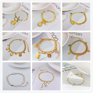 316L Stainless Steel Leaf Tree of Life Bracelet