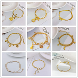 316L Stainless Steel Leaf Tree of Life Bracelet