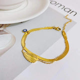 316L Stainless Steel Leaf Tree of Life Bracelet
