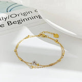 316L Stainless Steel Leaf Tree of Life Bracelet