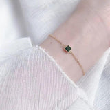 Zircon Emerald Square Bracelet Jewelry