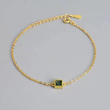Zircon Emerald Square Bracelet Jewelry