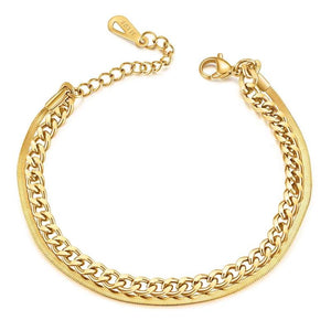 Womens Rope Cuban Chains Boho Double Layered Bracelets