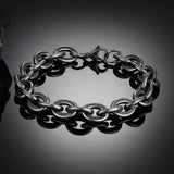 Punk Men Cuban Chain Bracelet Stainless Steel Gun Link Accessories