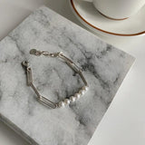 Pearl Bracelet for Women, Silver Jewelry Bracelet