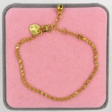 Snake Chain with Ball Beads Bracelet for Women 18+3cm