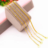 Snake Chain with Ball Beads Bracelet for Women 18+3cm