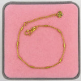 Snake Chain with Ball Beads Bracelet for Women 18+3cm