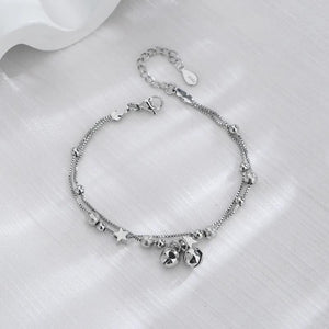 925 Stamp Silver Star Bracelet for Women Dropship