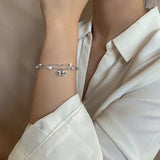 925 Stamp Silver Star Bracelet for Women Dropship