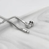3MM Stainless Steel Snake Chain Bracelet & Bangles For Men and Women