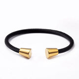 Stainless Steel Chain Link Charm Bangles Vintage Jewelry