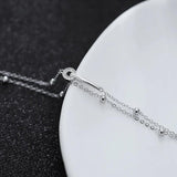Double-Layer Zircon Circle Bracelet for Women Girls Jewelry