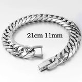 Stainless Steel Bracelet Men Jewelry Cuban Chain Bracelet GB043