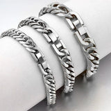 Stainless Steel Bracelet Men Jewelry Cuban Chain Bracelet GB043