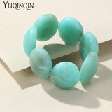 Colorful Resin Geometric Beaded Bracelets for Women