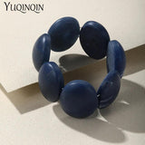 Colorful Resin Geometric Beaded Bracelets for Women