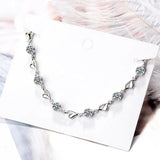 Silver LOVE Heart Zircon Bride Jewelry