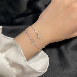 925 Stamp Silver Women's Bracelets Animal Double Layer Snake Jewelry