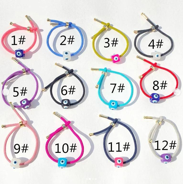 Lucky Eye Beaded Bracelet Rope Braided Dainty Gift