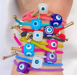 Lucky Eye Beaded Bracelet Rope Braided Dainty Gift