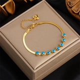 316L Stainless Steel Women's Eye Shape Decoration Bracelet
