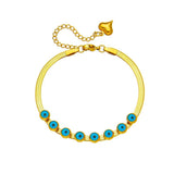 316L Stainless Steel Women's Eye Shape Decoration Bracelet