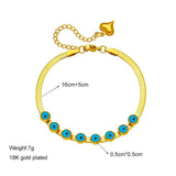 316L Stainless Steel Women's Eye Shape Decoration Bracelet