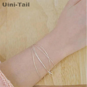 925 Tibetan Silver Multi-layer Snake Chain Bracelet