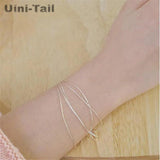 925 Tibetan Silver Multi-layer Snake Chain Bracelet