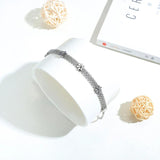 Stainless Steel Daisy Flower Charm Bracelet Women Bohemia Jewelry