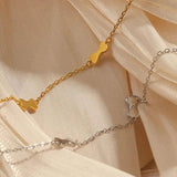 Silver Zircon Bowknot Bracelet - Sweet Girl Party Accessory