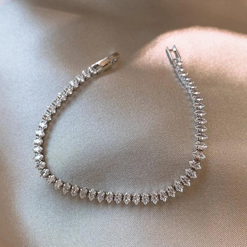 Delicate Zircon Bracelet Women Shinning Stones Jewelry