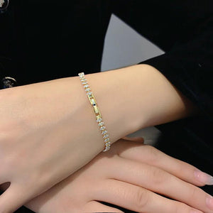 Delicate Zircon Bracelet Women Shinning Stones Jewelry