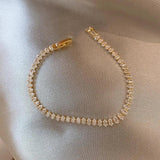 Delicate Zircon Bracelet Women Shinning Stones Jewelry